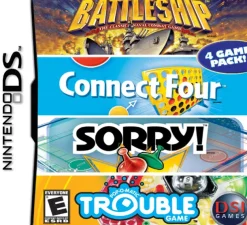 Battleship Connect Four Sorry Trouble DS Game