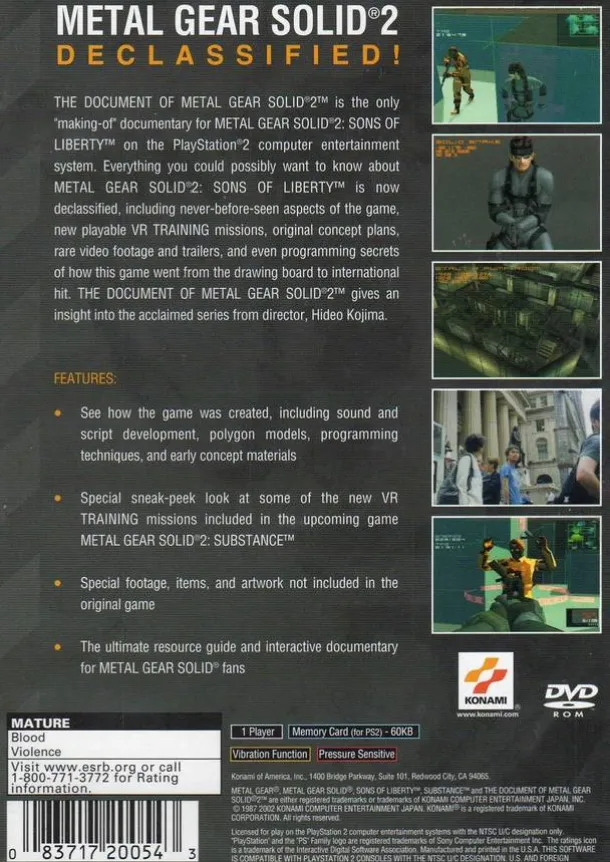 Document of Metal Gear Solid 2