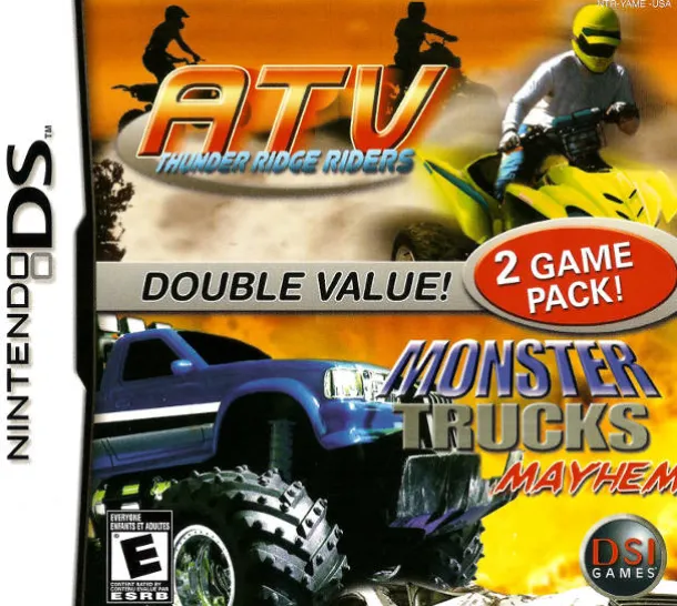 DS ATV Thunder Ridge Riders and Monster Trucks Mayhem Two Pack