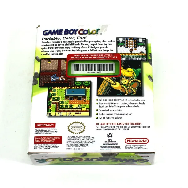 Game Boy Color - Lime Green - Complete in Box
