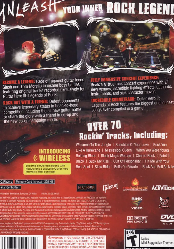 Guitar Hero III Legends of Rock