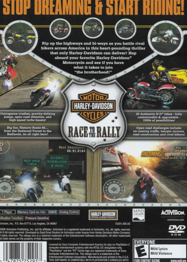 Harley Davidson Motorcycles Race to the Rally