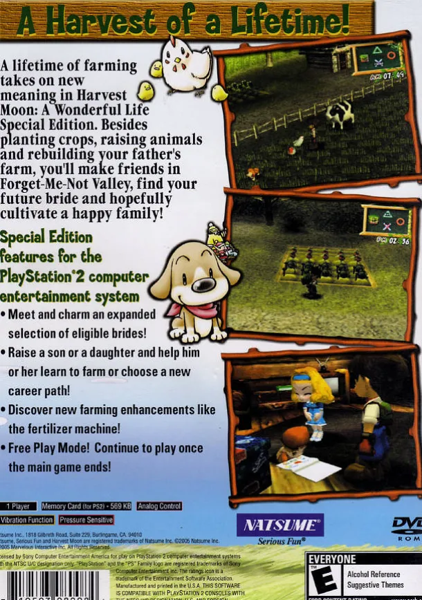 Harvest Moon A Wonderful Life Special Edition