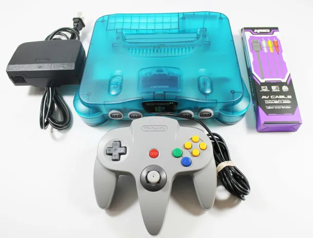 Ice Blue Nintendo 64 System