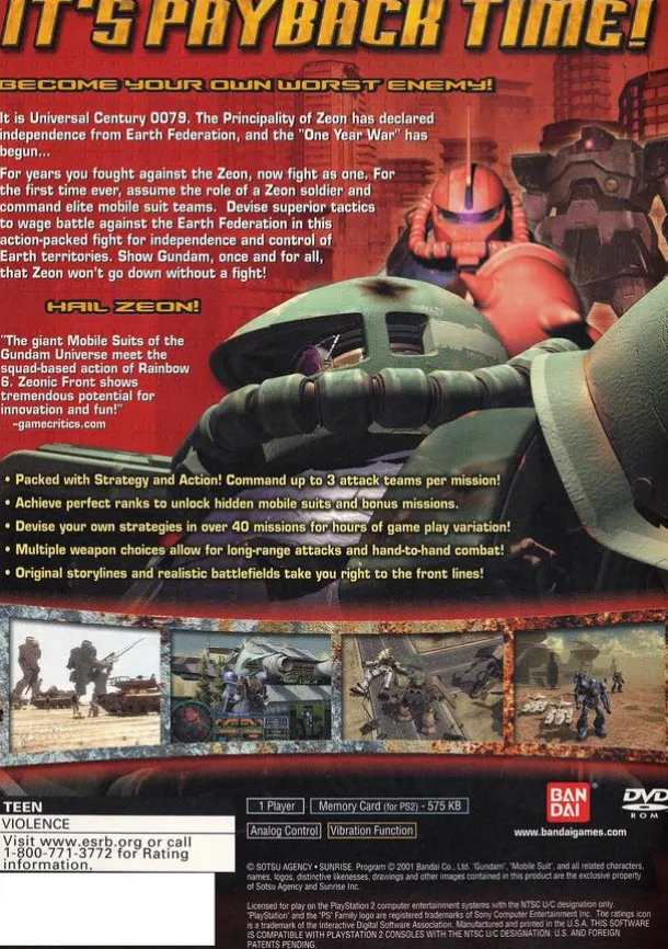 Mobile Suit Gundam Zeonic Front