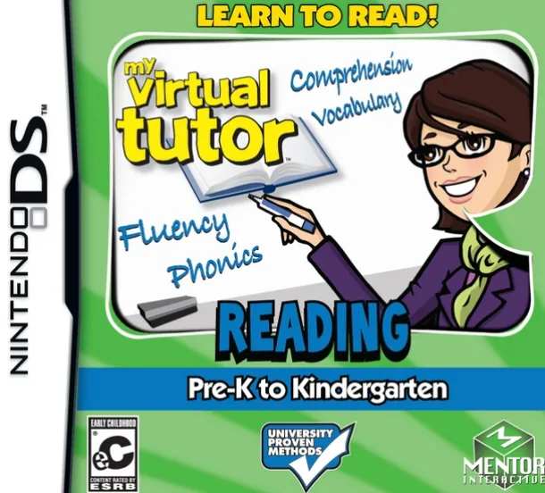My Virtual Tutor Reading Adventure: Pre-K to Kindergarten DS Game