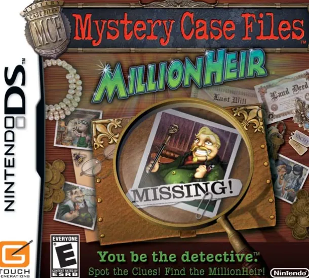 Mystery Case Files MillionHeir DS Game