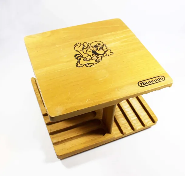 NES Vintage Beechwood Rotating Game Holder