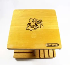 NES Vintage Beechwood Rotating Game Holder