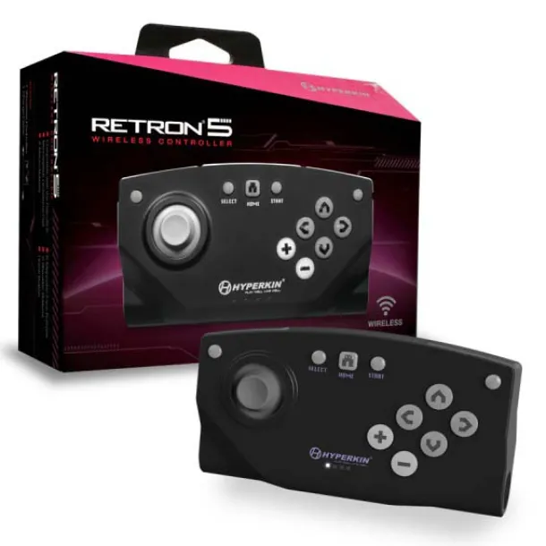 New RetroN 5 Hyperkin Bluetooth Wireless Controller (Black)