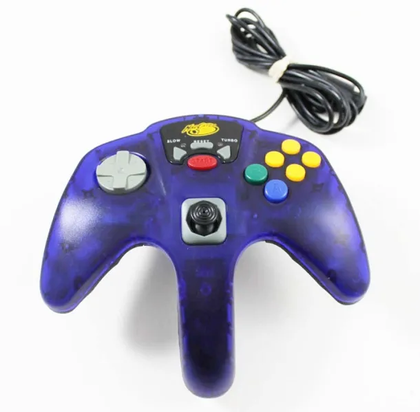 Nintendo 64 N64 Madcatz Clear Purple Controller