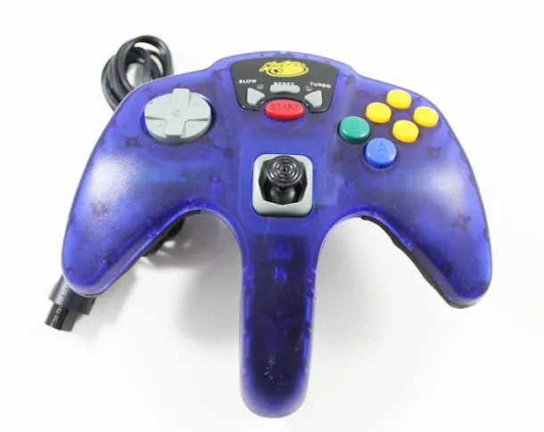 Nintendo 64 N64 Madcatz Clear Blue Controller