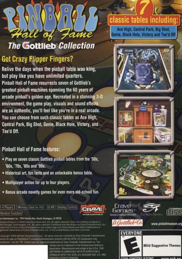 Pinball Hall of Fame The Gottlieb Collection