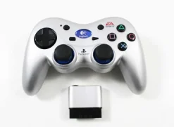 Playstation 2 PS2 EA SPORTS Logitech Precision Wireless Silver Controller