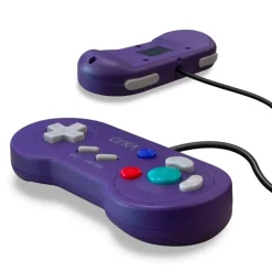 Purple Retro-Style Gamecube Controller