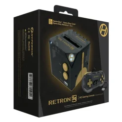 RetroN Sq: HD Gaming Console - GB / GBC / GBA - Black and Gold