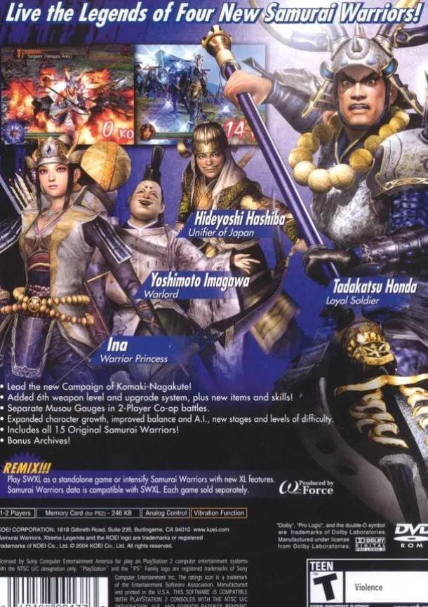 Samurai Warriors Xtreme Legends