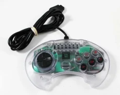 Sega Genesis High Frequency 6 Button Clear Turbo Controller