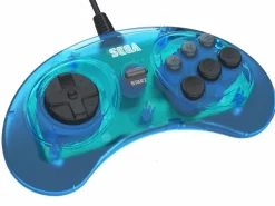 Sega Genesis Licensed Blue 6-Button Controller