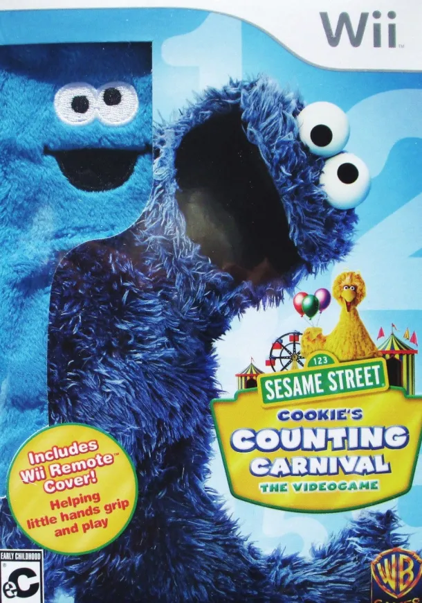 SESAME STREET: COOKIE'S COUNTING CARNIVAL W/ WII-MOTE COVER