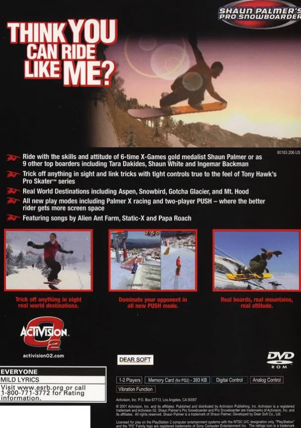 Shaun Palmers Pro Snowboarder