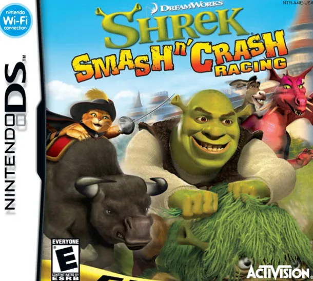 Shrek Smash and Crash Racing DS Game