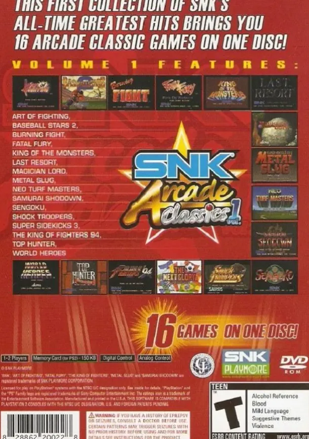 SNK Arcade Classics Volume 1