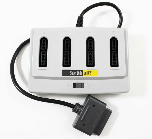 Super Nintendo SNES Super Link By BPS Multi-Player Adapter