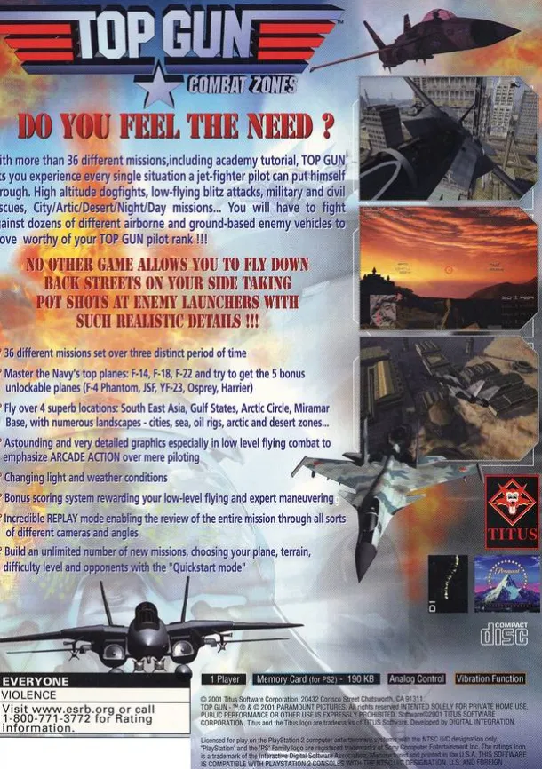 Top Gun Combat Zones