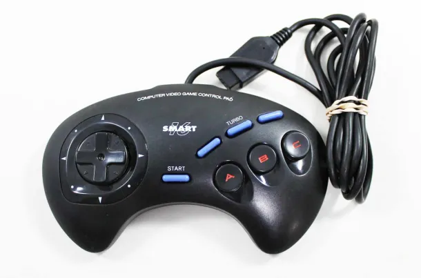 Used Sega Genesis Honey Bee Smart 16 Control Pad