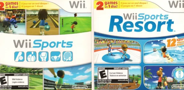 Wii Sports / Wii Sports Resort 2 Games on 1 Disc