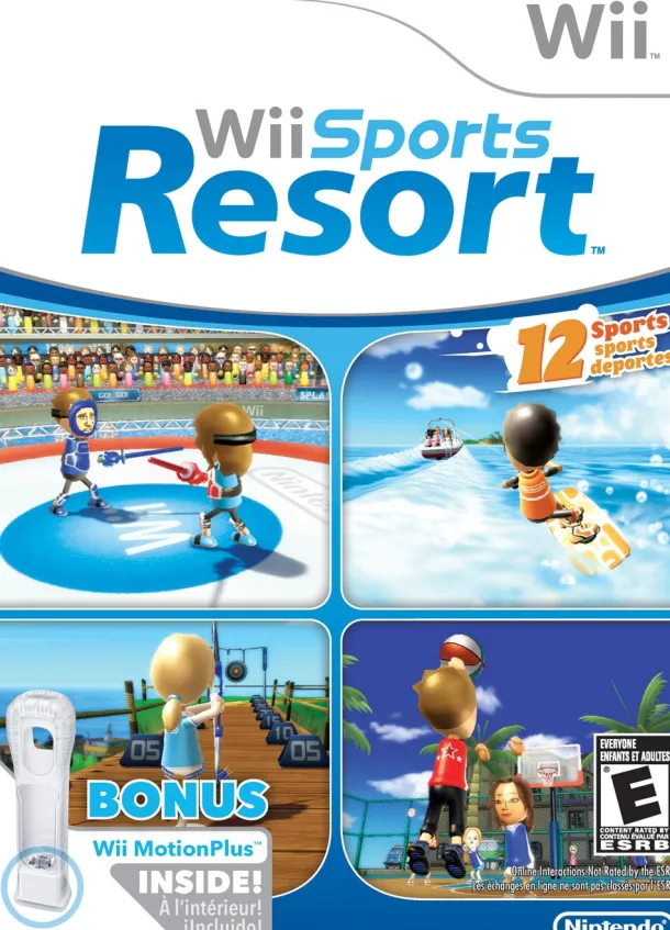 WII Sports Resort w/ Motion Plus Adapter Bundle