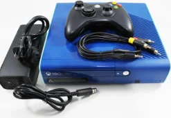 Xbox 360 E 500GB Special Edition Blue System with Black Controller