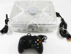 XBOX Limited Edition Dark Crystal Smoke Skeleton System w/ Black Controller