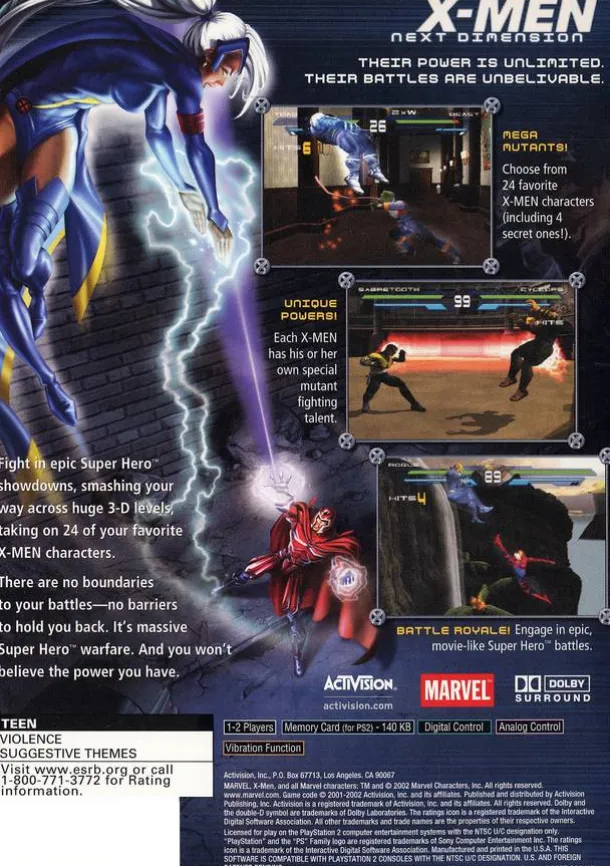X-men Next Dimension